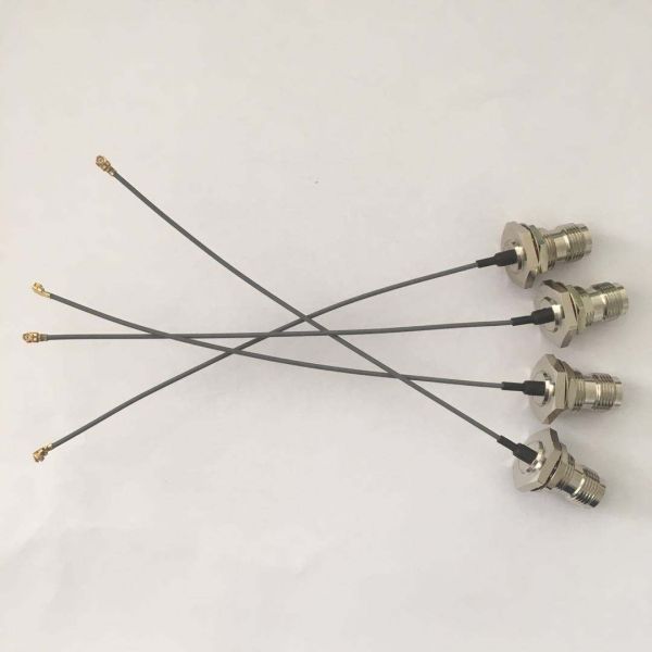TNC Female Connector to Ufl Cable Assembly with IP67 Waterproof DC-11GHz Frequency Range and 1500V Withstanding Voltage