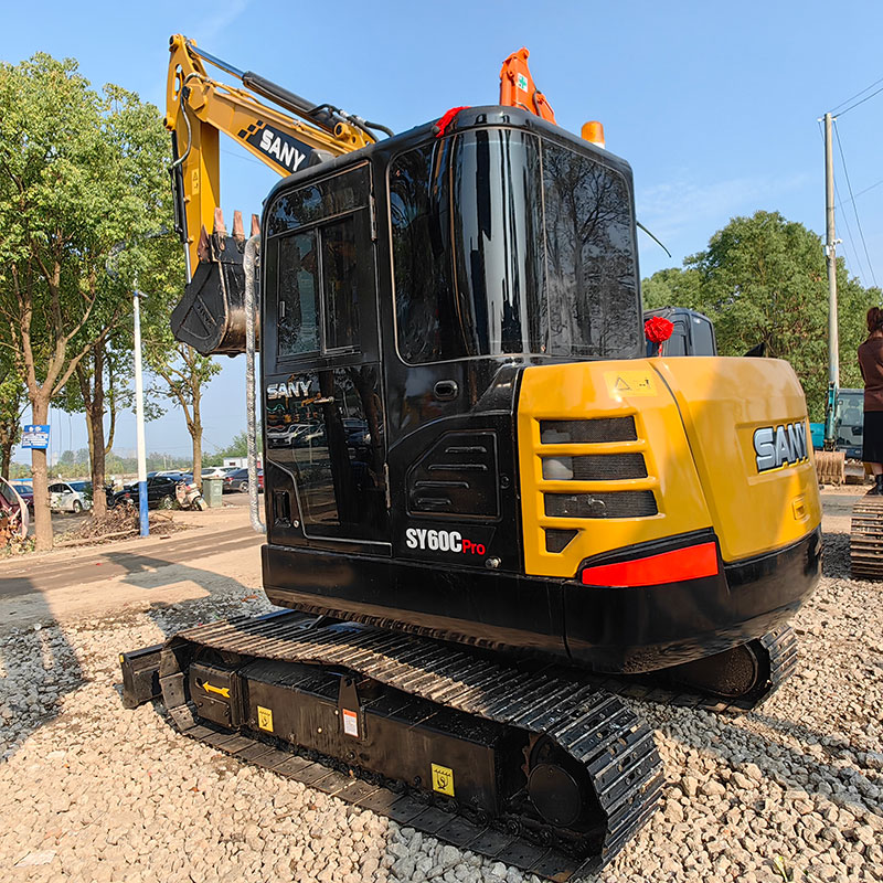 Mini Sany SY60 Использованный мини экскаватор Гидравлический трейдер 6T