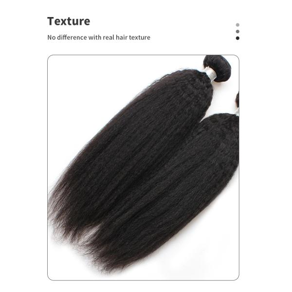 100g 10a Unprocessed Virgin Hair Bundles Black Yaki Straight Hair Weave