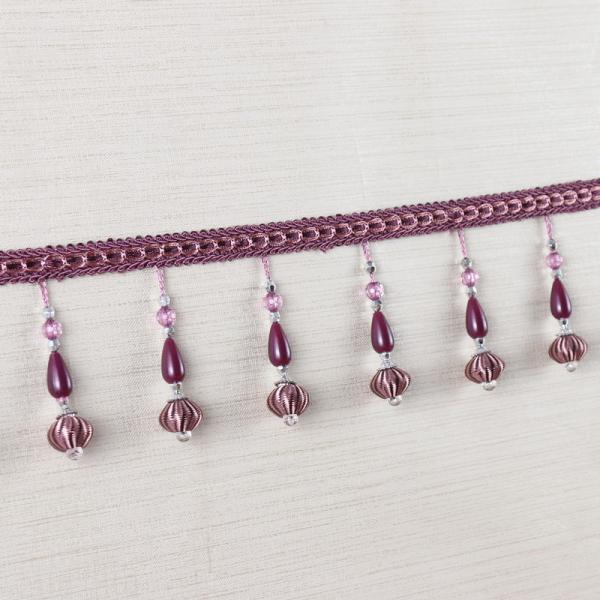 Handmade fashionable chain beads lace tassels fringes for curtain/sofa/pillow decoration