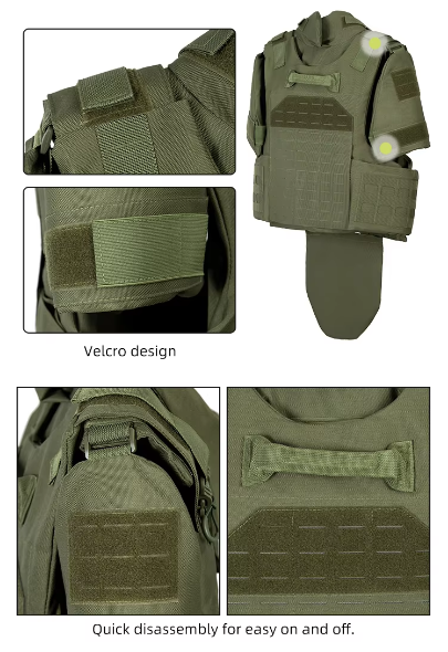 Removable Shoulder Strap Combat Tactical Vest with Molle System and Adjustable Waist Straps