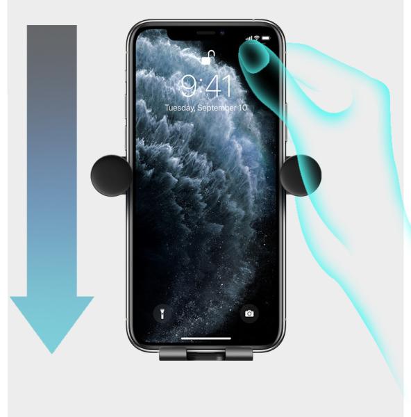 Car Mount Phone Holder Automatic Locking Universal Air Vent GPS Cell Phone Holder for Car for iPhone X/8/7/7P/6s/6P/5S