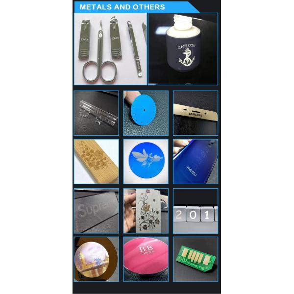 7000mm/s UV Laser Marking Machine 3W For Plastics Ceramic Leather Jeans