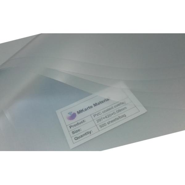 El PVC de gama alta cubrió la película diseñada para la laminación financiera de la tarjeta de banco