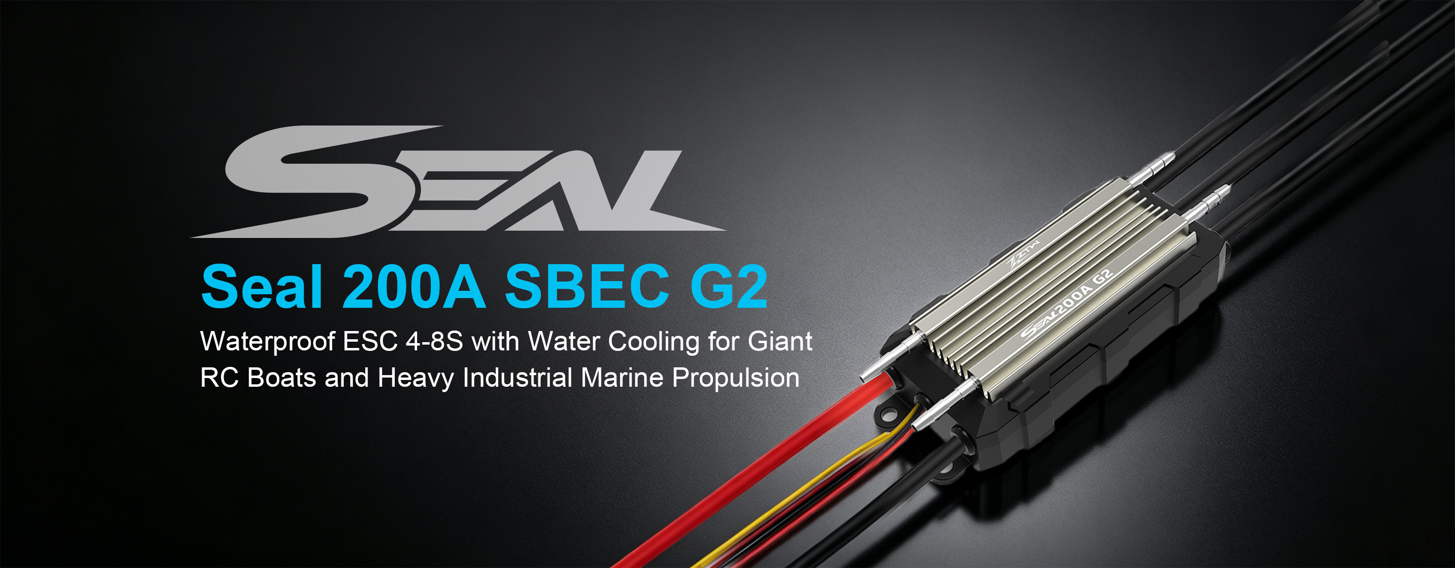 ZTW Seal 200A SBEC G2 4S-8S ESC Giant RC Boats ZTW 200 Amp ESC