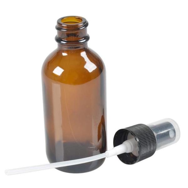 50ml Brown Cosmetic Spray Bottle Jars With 24MM Pump For Liquid