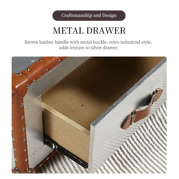 Nidea #306 Designer Vintage Industrial Retro Aviator Vintage Trunk Cabinet  Lounge Personalization Pub Club Studio Furniture Luxury