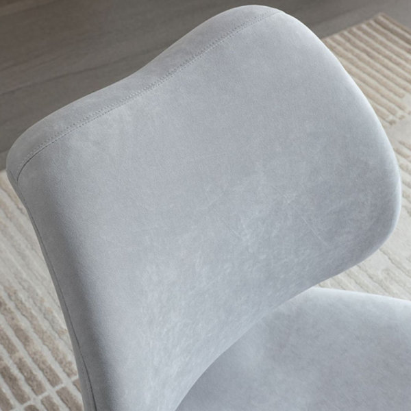 Modern Single Sofa Chair Rebonded Foam Armless Lounge Indoor Stool for Home Hotel Villa Leisure Accent Fabric Chair for Bedroom