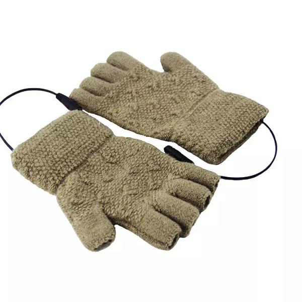 Ladies Portable Graphene Heating Pad Hand Warmer Gloves For Office