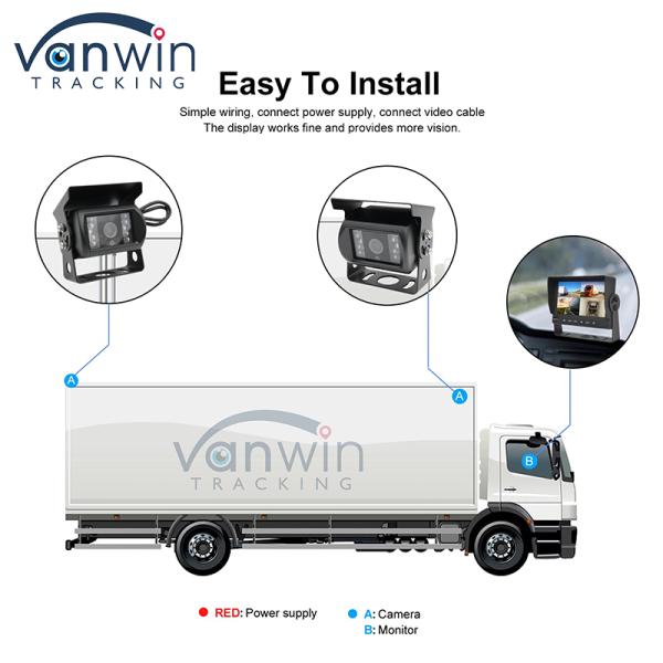 Super Wide Angle IP68 1080P AHD Car Surveillance Camera For Bus Truck Trailer Van Vehicle Camera