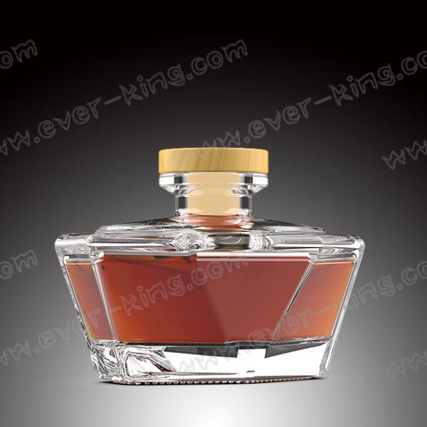 Polygonous формирует мини ясные стеклянные бутылки ликера 250 mL