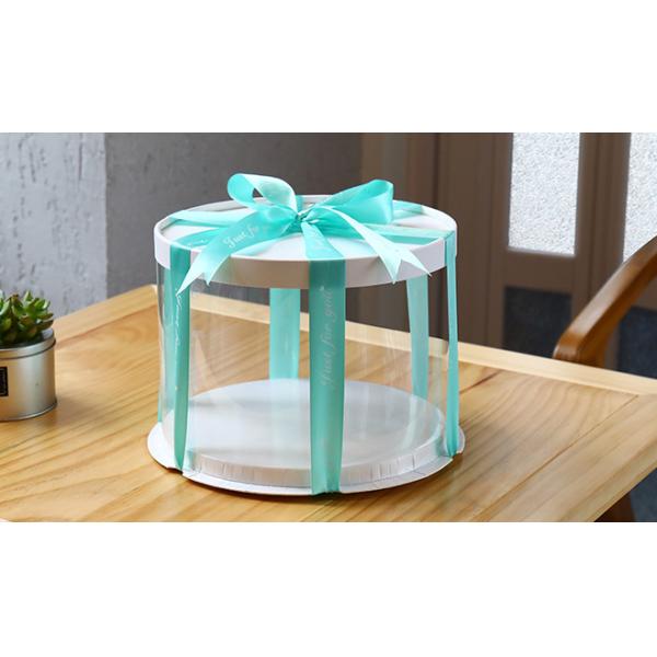 10 Inch Eco Friendly Plastic Packaging Round Transparent Food Grade PET Cake Boxes
