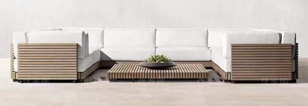 Associação exterior Sofa Bed Lounge Chairs Sofa que bronzea-se Ledge Cushions Chaise