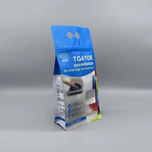 Flat Bottom Zipper Reusable Aluminium Foil Side Gusset Plastic Pouch For Detergent Chemical Powder Packaging Bags