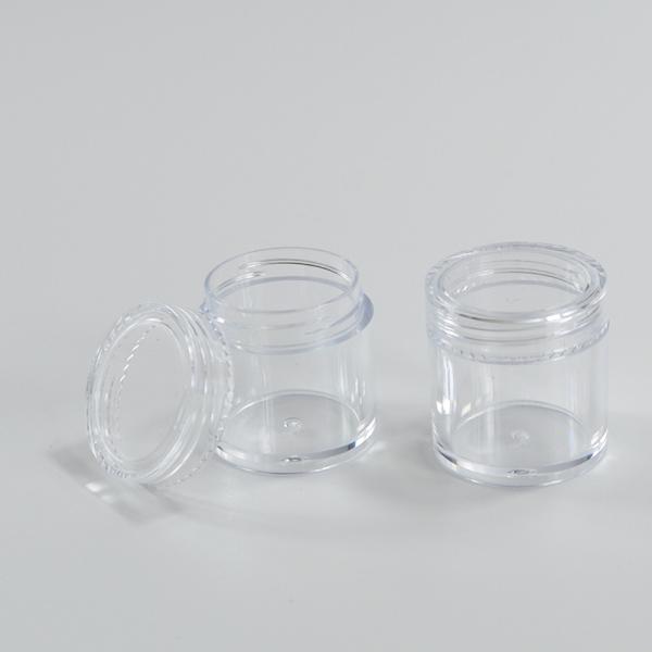10ml Plastic PS Facial Cream Container Mini Sample Jar for Essential Oil Capacity 10ml