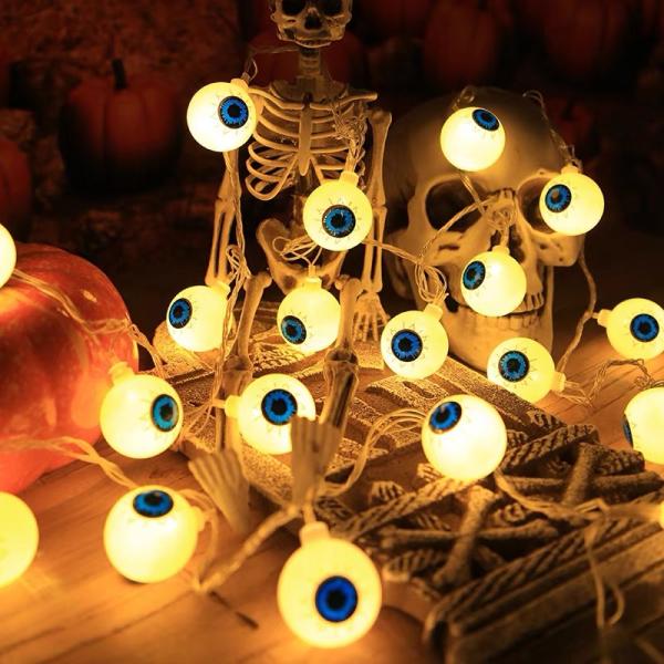 Color Rendering Index Ra 60 Bat Skull Design Battery Operated Halloween Garden Lights