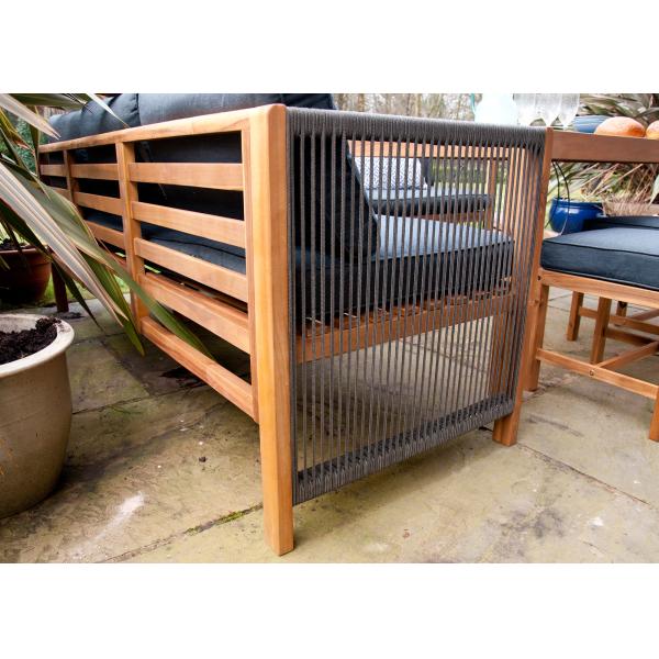 Outdoor Dining Set featuring Solid Wood Corner Sofa and 3 Seater Bench for Relaxing Meals