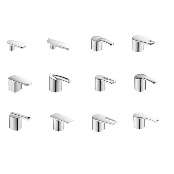 Chrome Plating Easy Installation Universal Shower Door Handle Shower Glass Handle