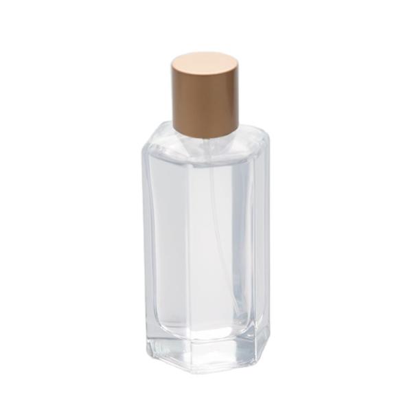 100ml Hexagon Perfume Glass Bottle with Pump Sprayer