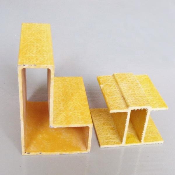 1m to 11.6m Customized GFRP Fiberglass FRP Structural Profile for Bus Door Heel Post/Truck Trainler Frame