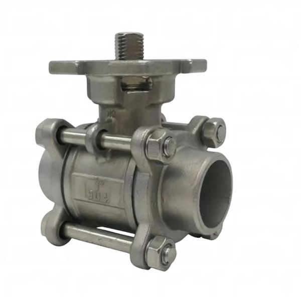 304 Three-piece welded high platform butt welded ball valve Stainless steel 316 welded three-piece ball valve Q61F