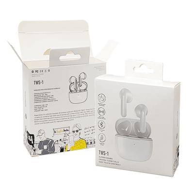 Custom Logo Printing Paper Box Reverse Direct Tuck Design para fones de ouvido Headset Earpiece
