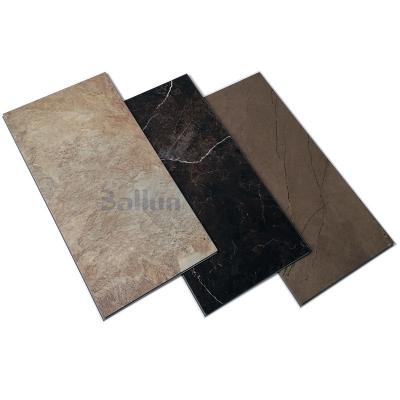 SPC Marmol de piedra de núcleo rígido suelo de azulejos impermeable antieslizante vinilo Click para hoteles