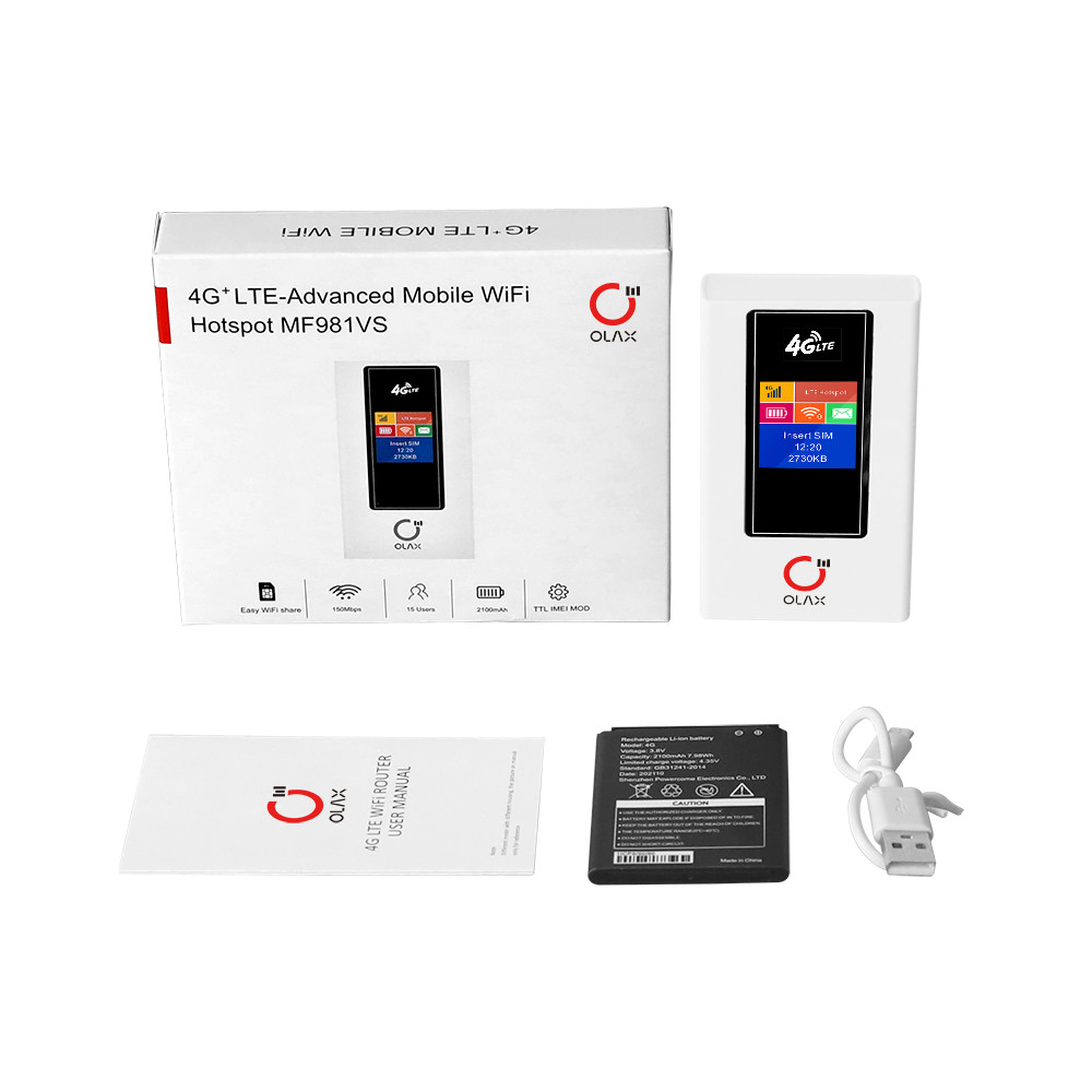 Точка доступа Не-контракта маршрутизатора 4g мобильная со слотом Sim для интернета OLAX MF981VS