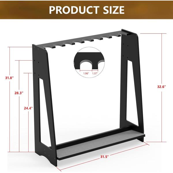 Storage Holders Racks Bathroom Vertical Shotgun Display Stand for Home or Garage Safe