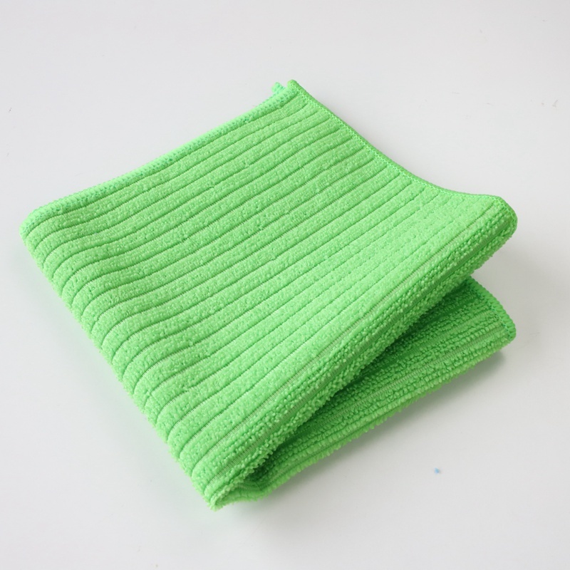 Quick Dry Multi Functional Microfiber Cleaning Towel 40 X 40 With Striped Pattern