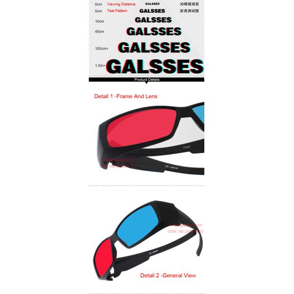 Red Blue 3D glasses TV film vision movie buy LG Sony Samsung Panasonic theater Benq Acer 1