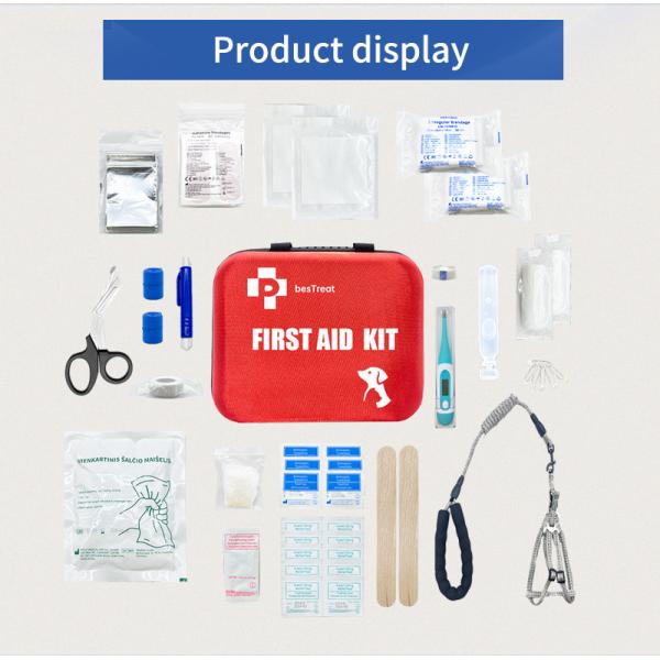 CE Emergency Pet First Aid 23cm Care First Aid Kit Customer'S Logo