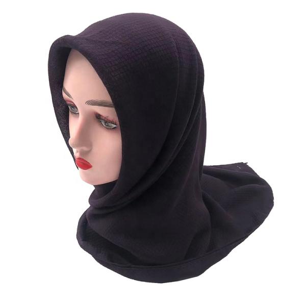 New Arrivals 2022 Fantastic Plain Jacquard Hijab Diamond Check Water Ripple Scarves Muslim Hijab