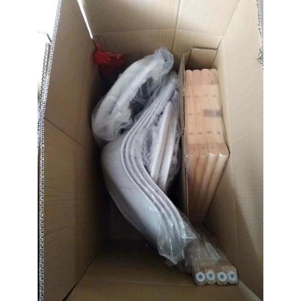 Natural Solid Wood Legs PP Plastic Dining Room Chairs With Cushioned Pad