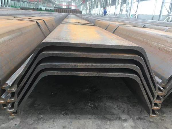 Hot Cold Rolled Z U Type Steel Sheet Pile Good Water Tightness Long Lasting