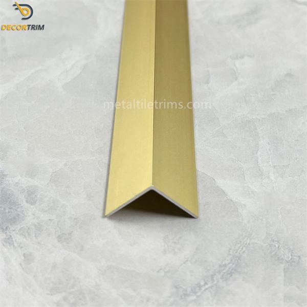 Metal Trim Wall Corner Protector Strips For Tile Polished Tile Trim Anodized