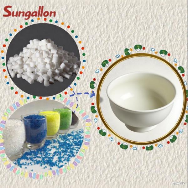 Particules de TPE de qualité supérieure en bocal Matériau brut non toxique anti-gouttes Granules thermoplastiques résistants à l'usure pour ustensiles de table en gros