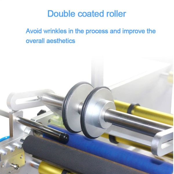 Tabletop Cylindrical Round Bottle Labeling Machine Sticker For Glass Plastic Bottle Can