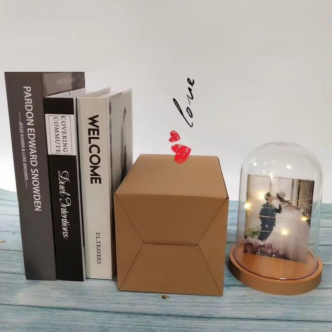 Blank Sublimatio MDF Photo Frame With Led Light And Glass Cover