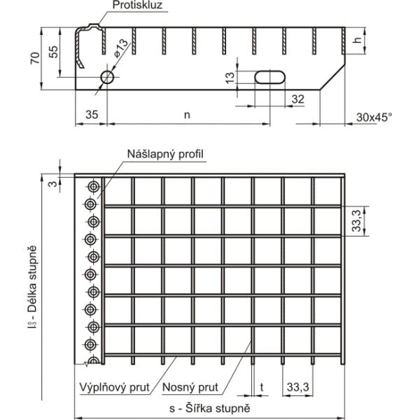 T1 T2 T3 T4 T5 T6 Hot Dipped Galvanized Steel Grating Stairs Thread Mesh DIN 24531 Standard