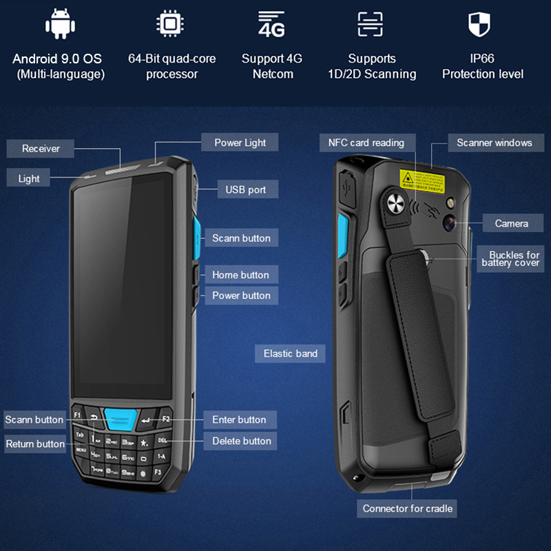 CE 480x854 Handheld изрезанное PDA, прибор андроида 4,5 дюймов Handheld