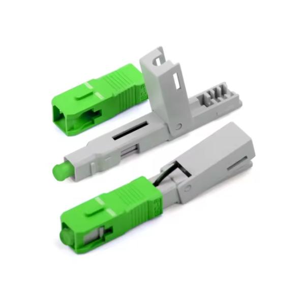 FTTH SC APC Fast Connector Assembly for Low Signal Loss Fiber Optic Field Installation