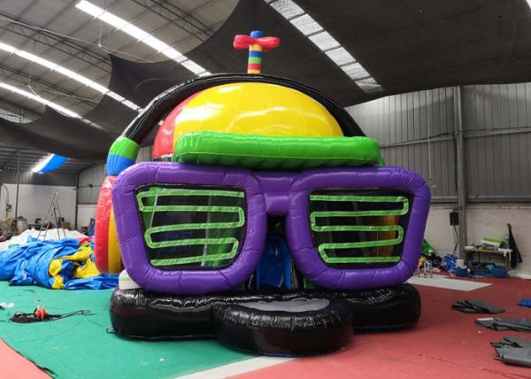Headset Dazzle Gorgeous Blow Up Jump House For Sports Arenas 3 Years Warrenty