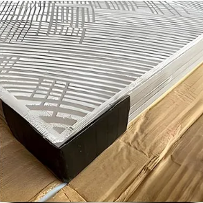 10x60cm Polished Porcelain Tile for Wall Decoration Black and White Check Pattern
