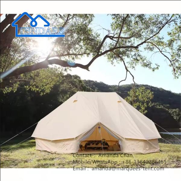 Waterproof Outdoor Safari Glamping Canvas Tent For Awning Rain Cover Tent