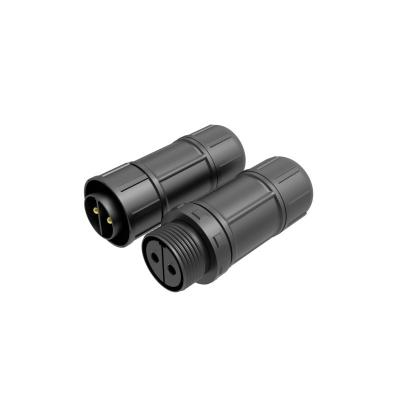 500V Waterproof Circular Cable Connectors IP67 M16 Threaded Butt Type