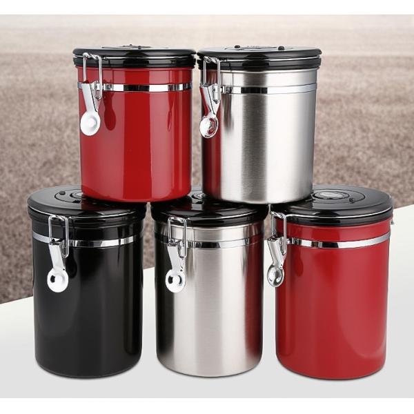 500g нержавеющая сталь необходимое Barista оборудует банку кофе воздухонепроницаемую с клапаном и ложкой СО2