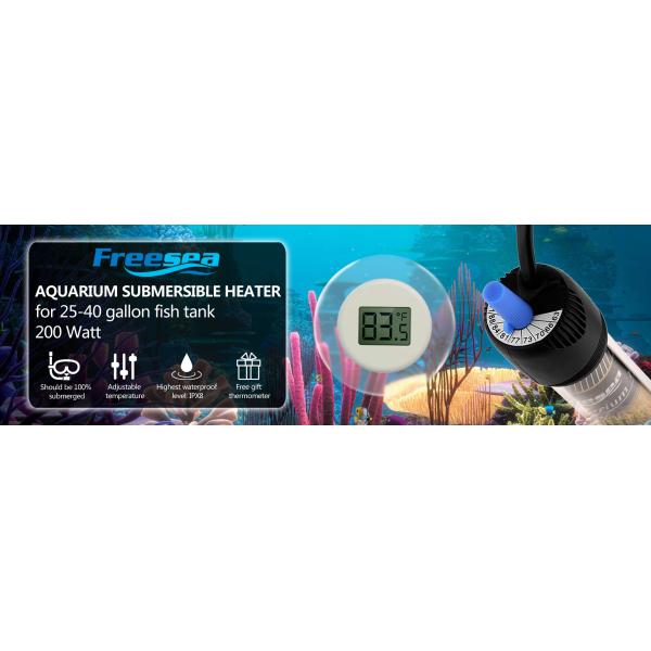 подогреватель аквариума погружающийся 300W с термометром температуры СИД плавая