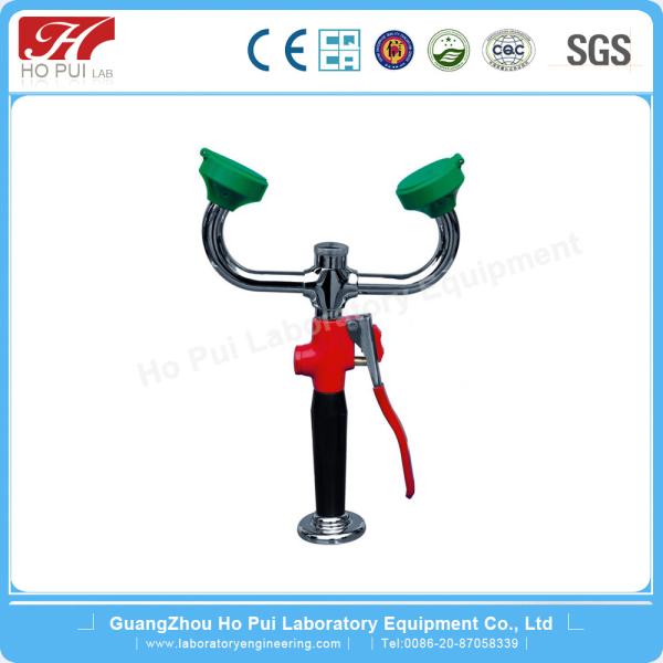 Solid Wall Mounted Eyewash Station Brass Eye Washer Station Check Valve