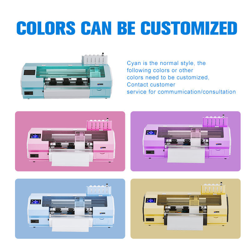 FCOLOR A2 & A3 UV DTF Printer All-in-One Roll-to-Roll DIY Sticker Design for Glass/Cup/Tumbler with Manufacturer's UV Ink